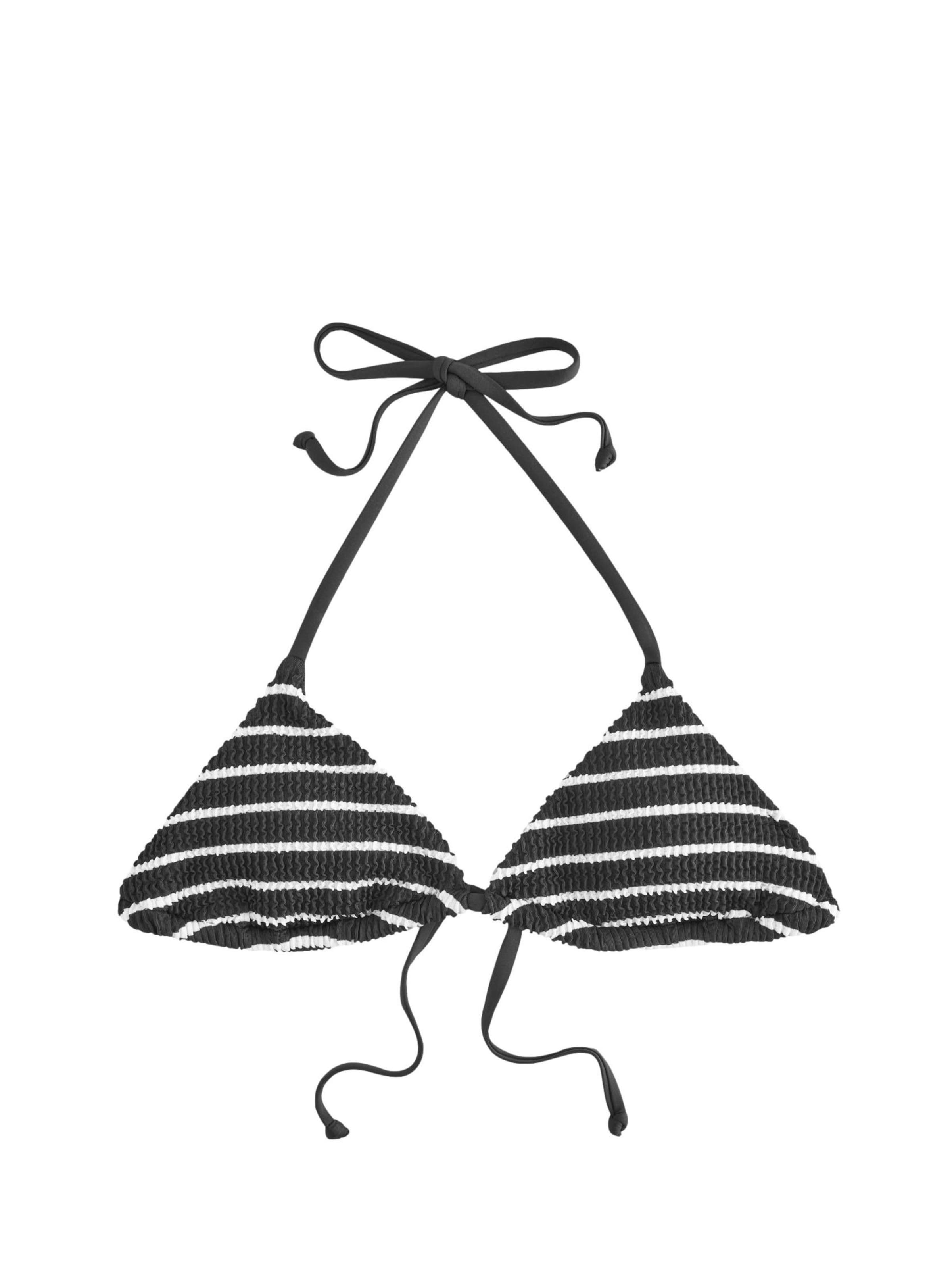 Triangle Hauts de bikini self. en noir : devant