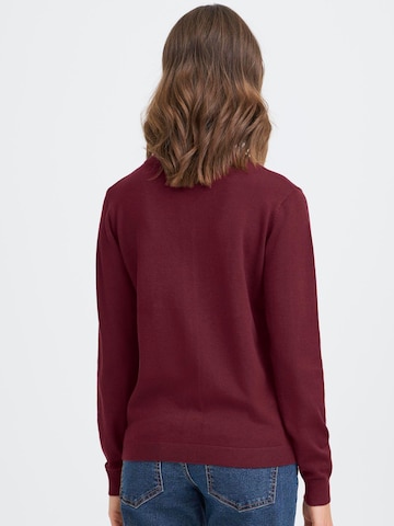 Oxmo Gebreid vest ' OXAIDA ' in Rood