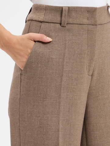 Cambio Wide leg Pleat-front trousers 'California' in Brown