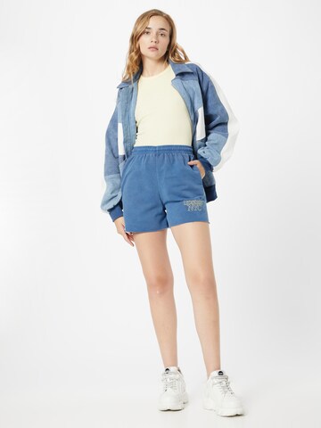 TOPSHOP Normalny krój Spodnie w kolorze niebieski