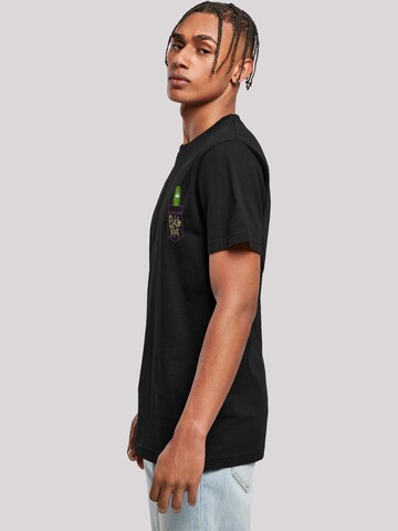 F4NT4STIC Shirt 'Rick And Morty Pickle Rick' in Black
