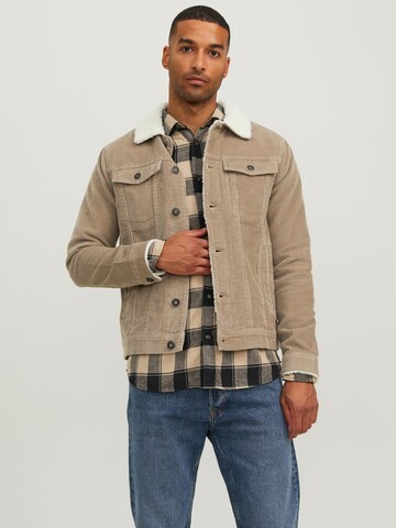 JACK & JONES Between-Season Jacket 'Talvin' in Brown: front