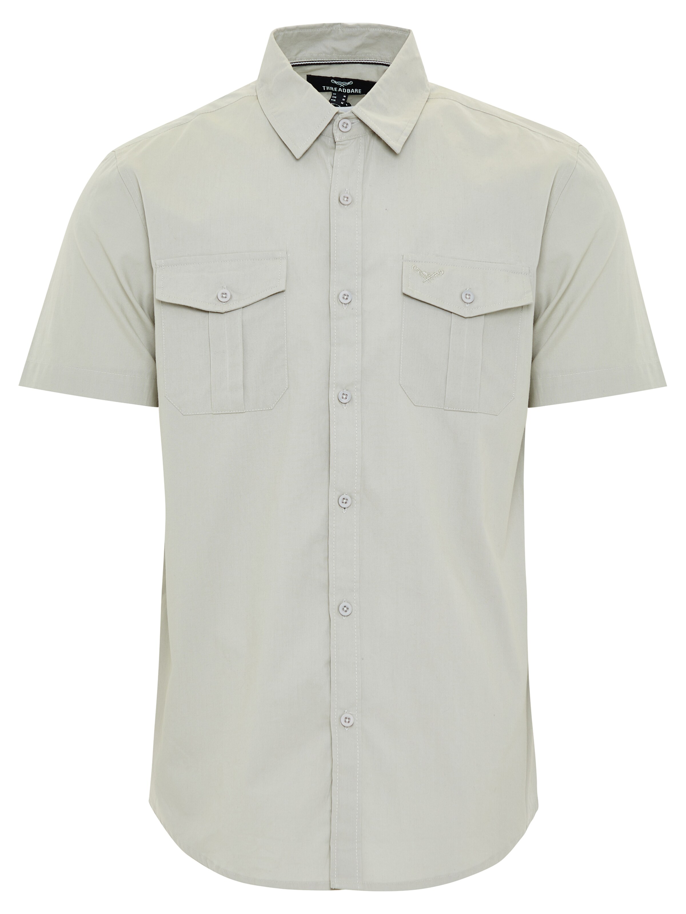 Threadbare Hemd 'Furore' in Grau: Vorderseite