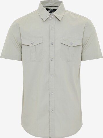 Coupe regular Chemise 'Furore' Threadbare en gris : devant