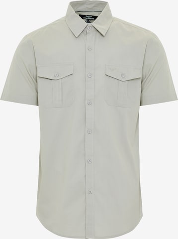 Coupe regular Chemise 'Furore' Threadbare en gris : devant