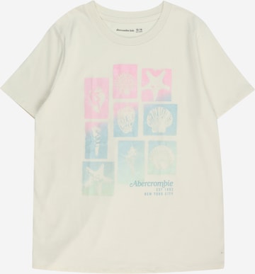 Abercrombie & Fitch Тениска 'SPRING BREAK IMAGERY' в бяло: отпред