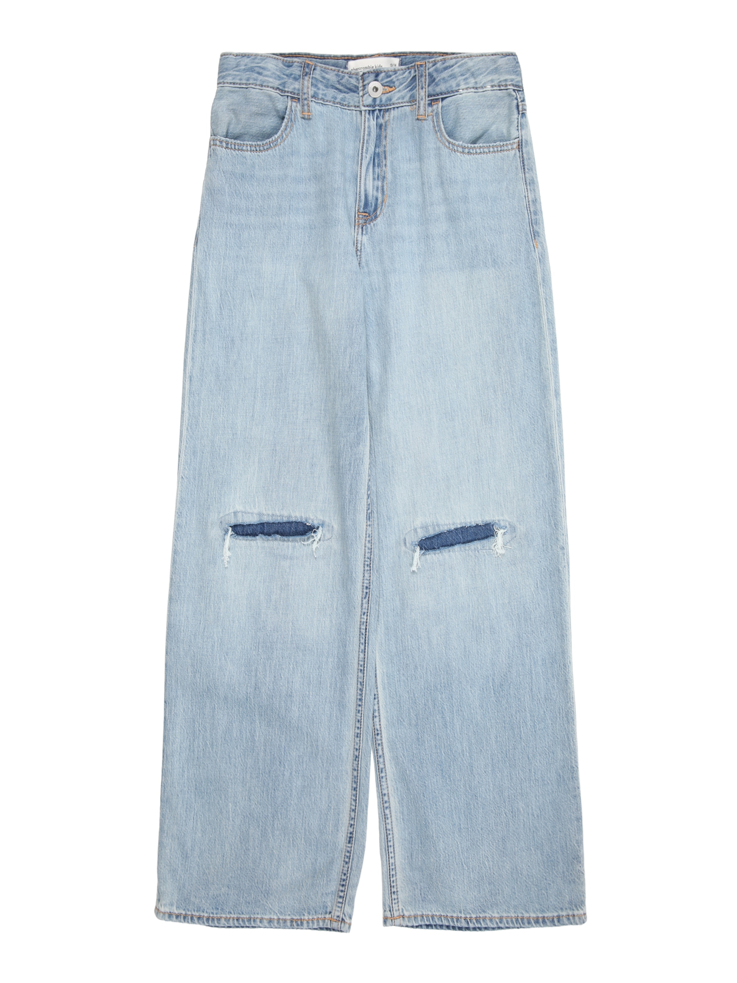 mėlyna Abercrombie & Fitch Plačios klešnės Džinsai: priekis