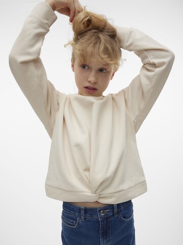 Sweat-shirt Vero Moda Girl en beige