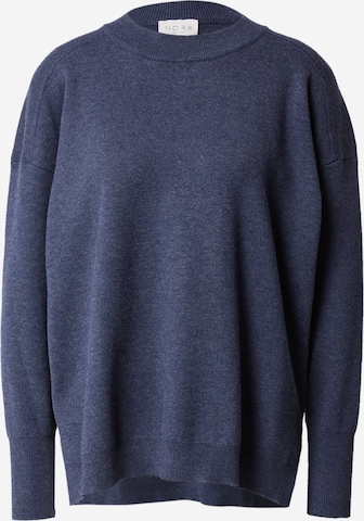 NORR Širok pulover | modra barva: sprednja stran