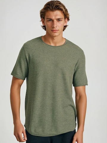 Funky Buddha Trui in Groen: voorkant