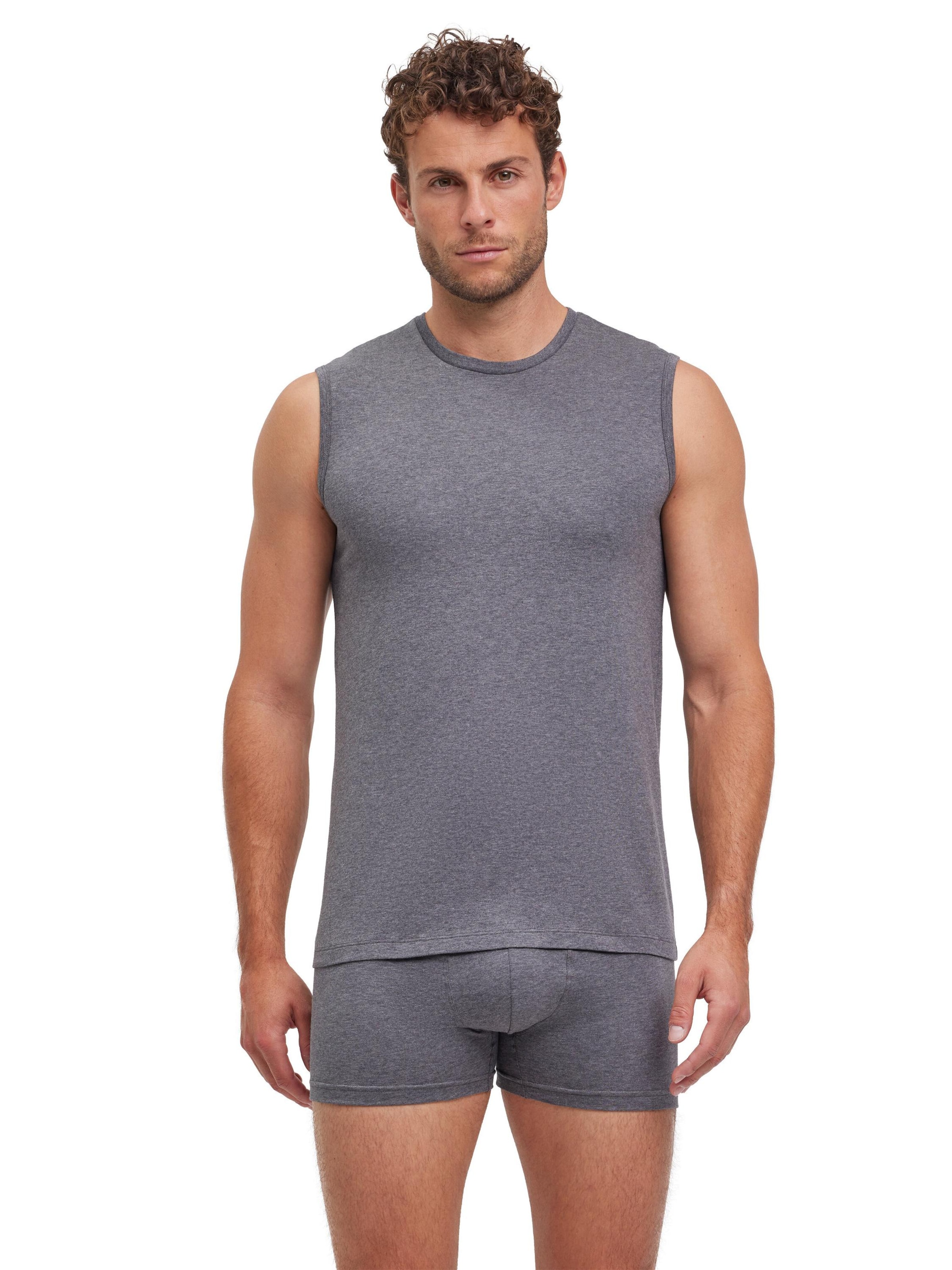 FALKE Undershirt '2-Pack' in Grey: front