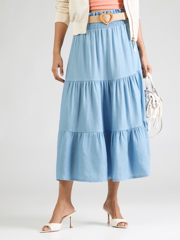 Hailys Rok 'Gi44ni' in Blauw: voorkant