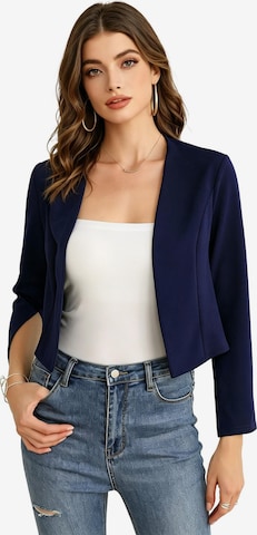 KoJooin Marynarka 'Dünner Damen-Shrug mit Schlitzärmeln, leichtes Crop-Top, offener Cardigan für Kleider' w kolorze niebieski: przód