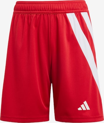 ADIDAS PERFORMANCE Regular Workout Pants 'Fortore 23' in Red: front