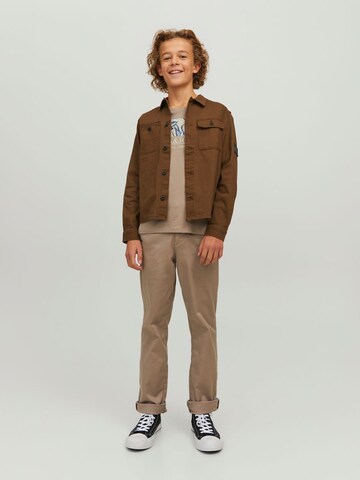 Coupe regular Chemise 'Ben' Jack & Jones Junior en marron