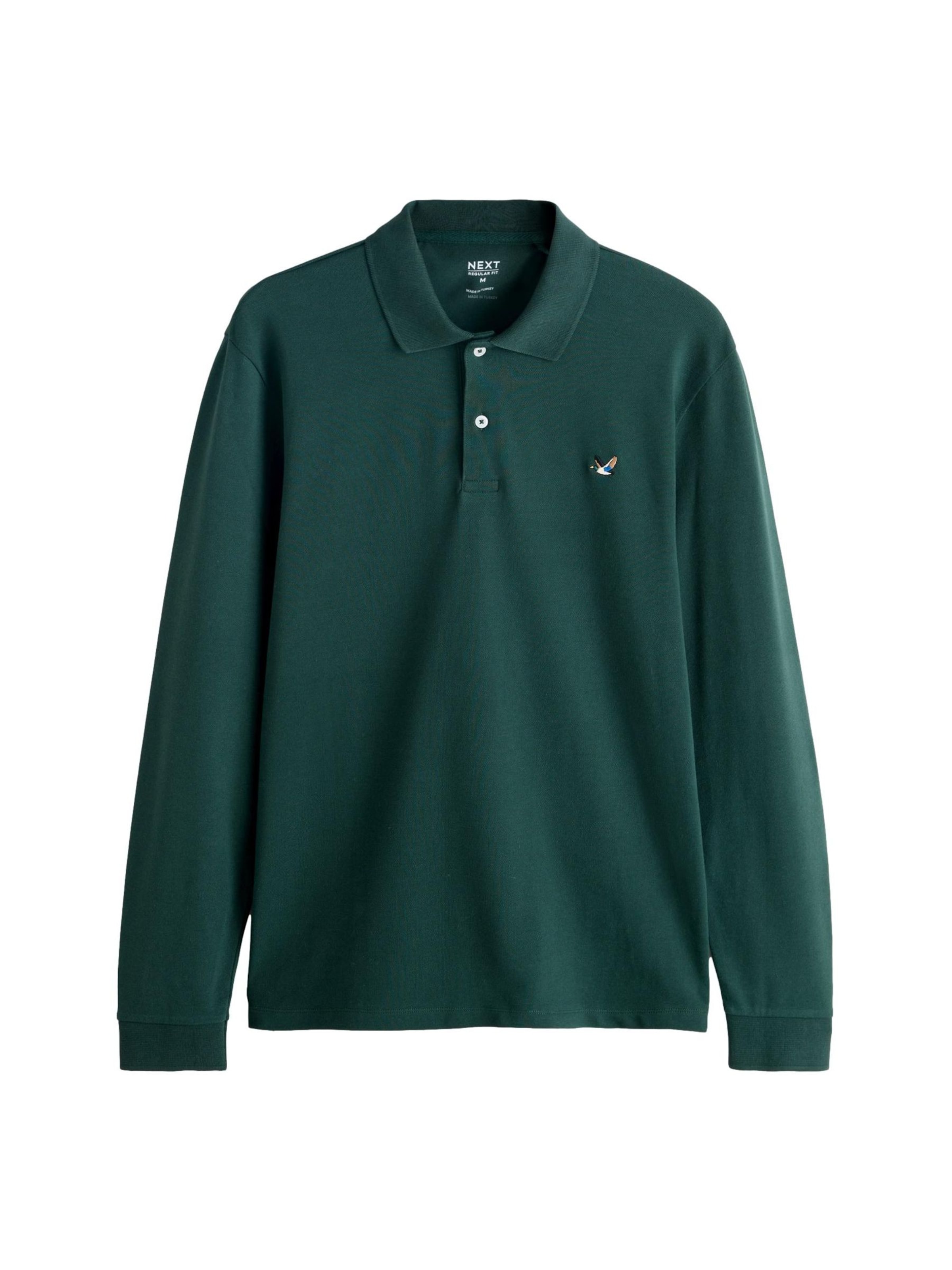 T-Shirt 'Piqué' Next en vert : devant