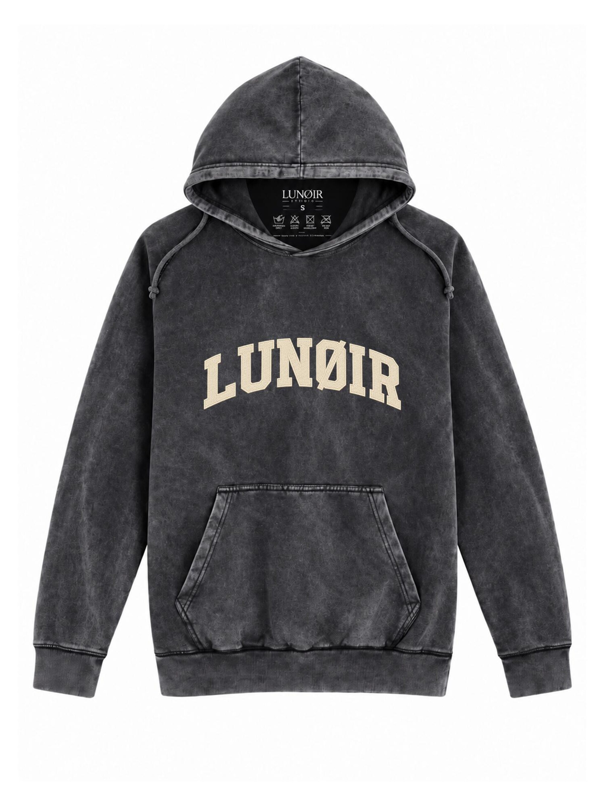 LUNØIR Studio Sweatshirt 'Only Loyalty Rule' in Zwart