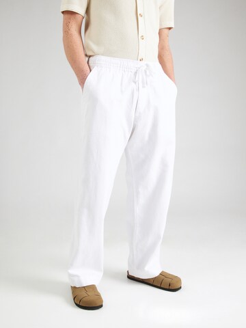 Baggy Pantalon Abercrombie & Fitch en blanc