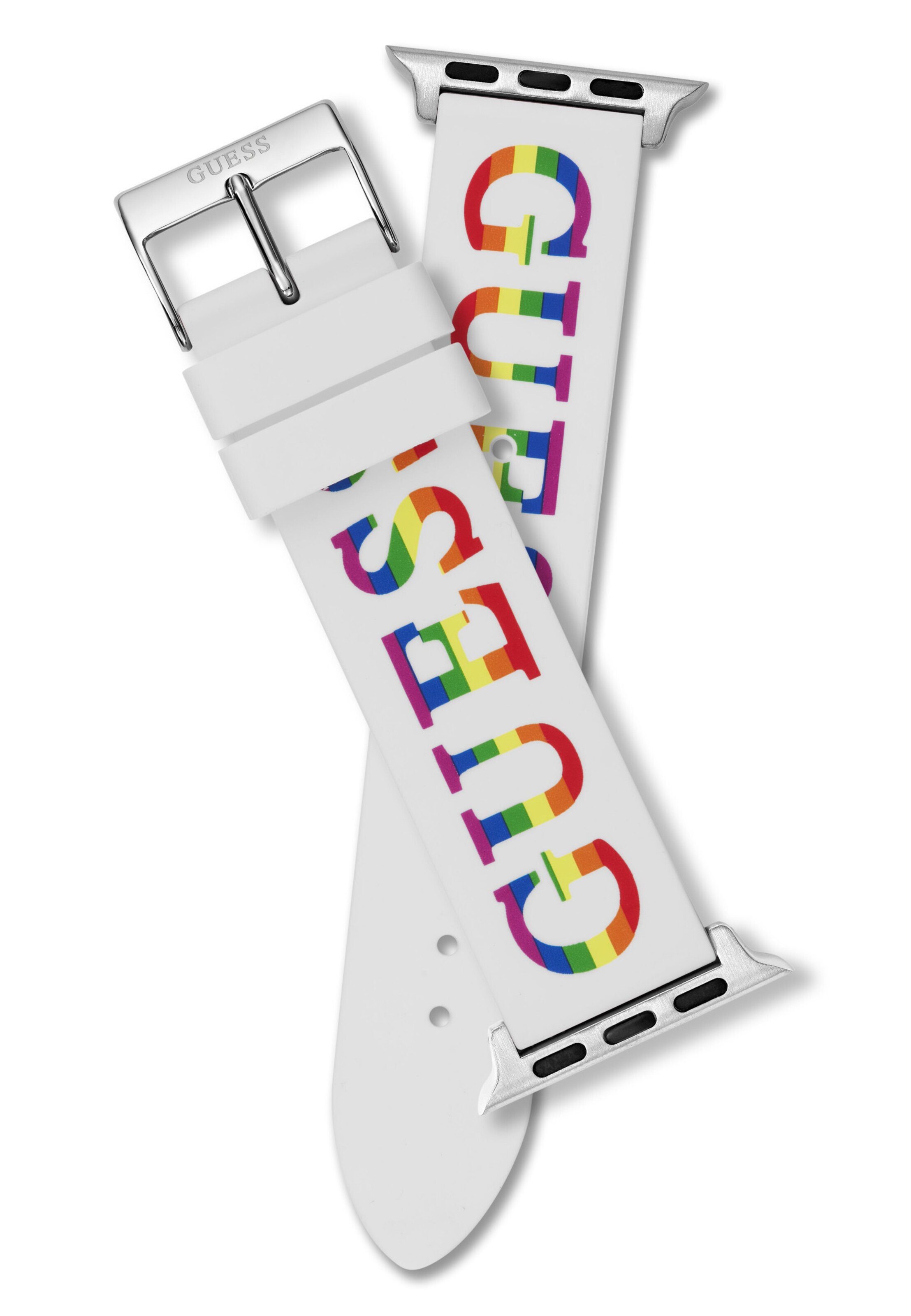 GUESS Armband 'Worn with Pride' in Weiß