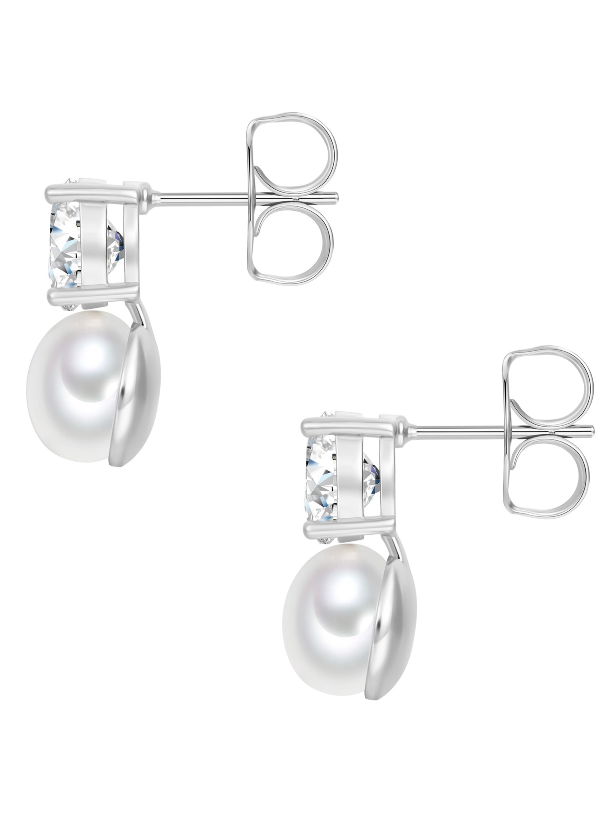 Boucles d'oreilles Lulu & Jane en blanc