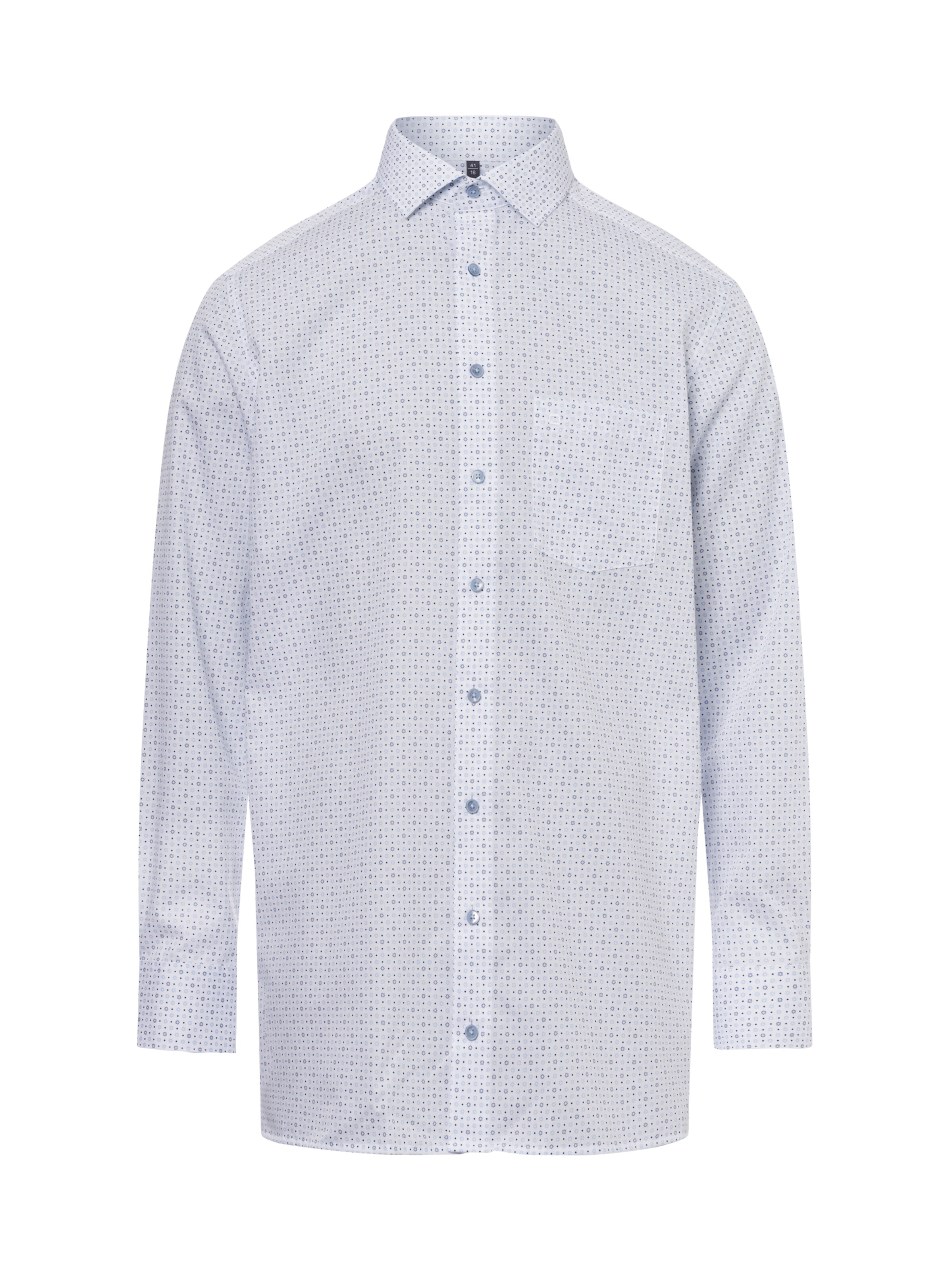 OLYMP Regular Fit Hemd in Blau: Vorderseite