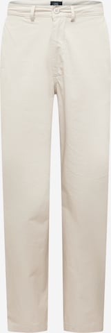 Loosefit Pantalon chino River Island en beige : devant