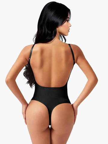 Shapetape Shapingbody 'Body met Lage Rug Met String' in Zwart