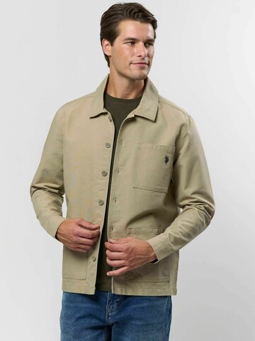 U.S. POLO ASSN. Klasický střih Košile ' Connor Overshirt ' – béžová: přední strana