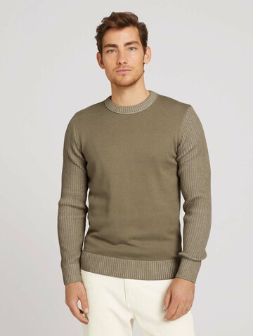 TOM TAILOR Sweater in Beige: front