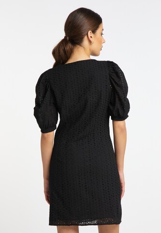 Abito camicia 'Koosh' di faina in nero