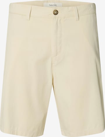 SELECTEDregular Chino hlače 'SLHMiles' - bež boja: prednji dio