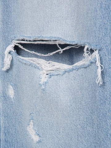 Wide leg Jeans de la Pull&Bear pe albastru