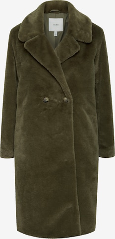 ICHI Winter Coat 'HAYA' in Green: front