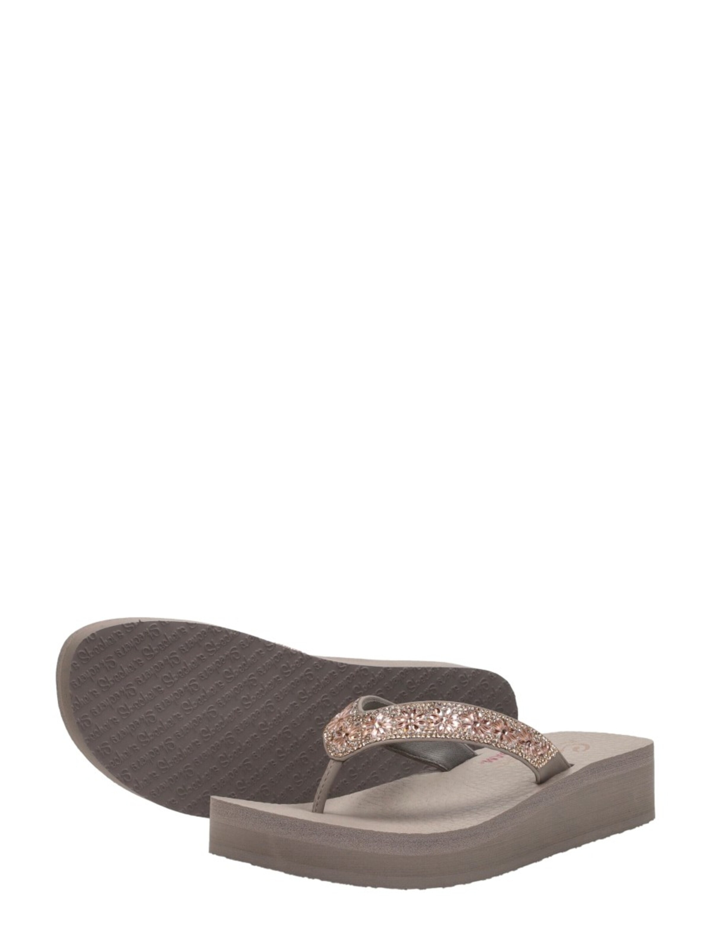 SKECHERS Huisschoenen 'Vinyasa - Wild Daisies' in Grijs