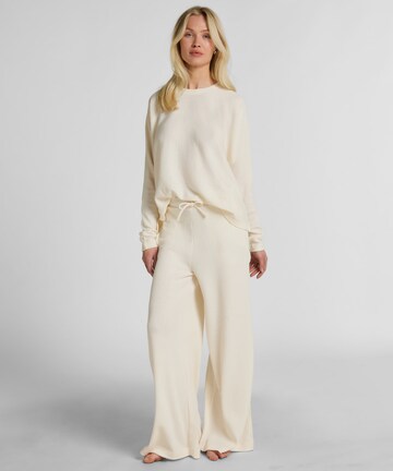Hunkemöller Wide leg Pants 'Tracey' in White