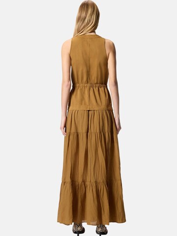 PINKO - Vestido 'PINKO CASARSA ABITO VOILE E GABARDINA ABITO' en marrón