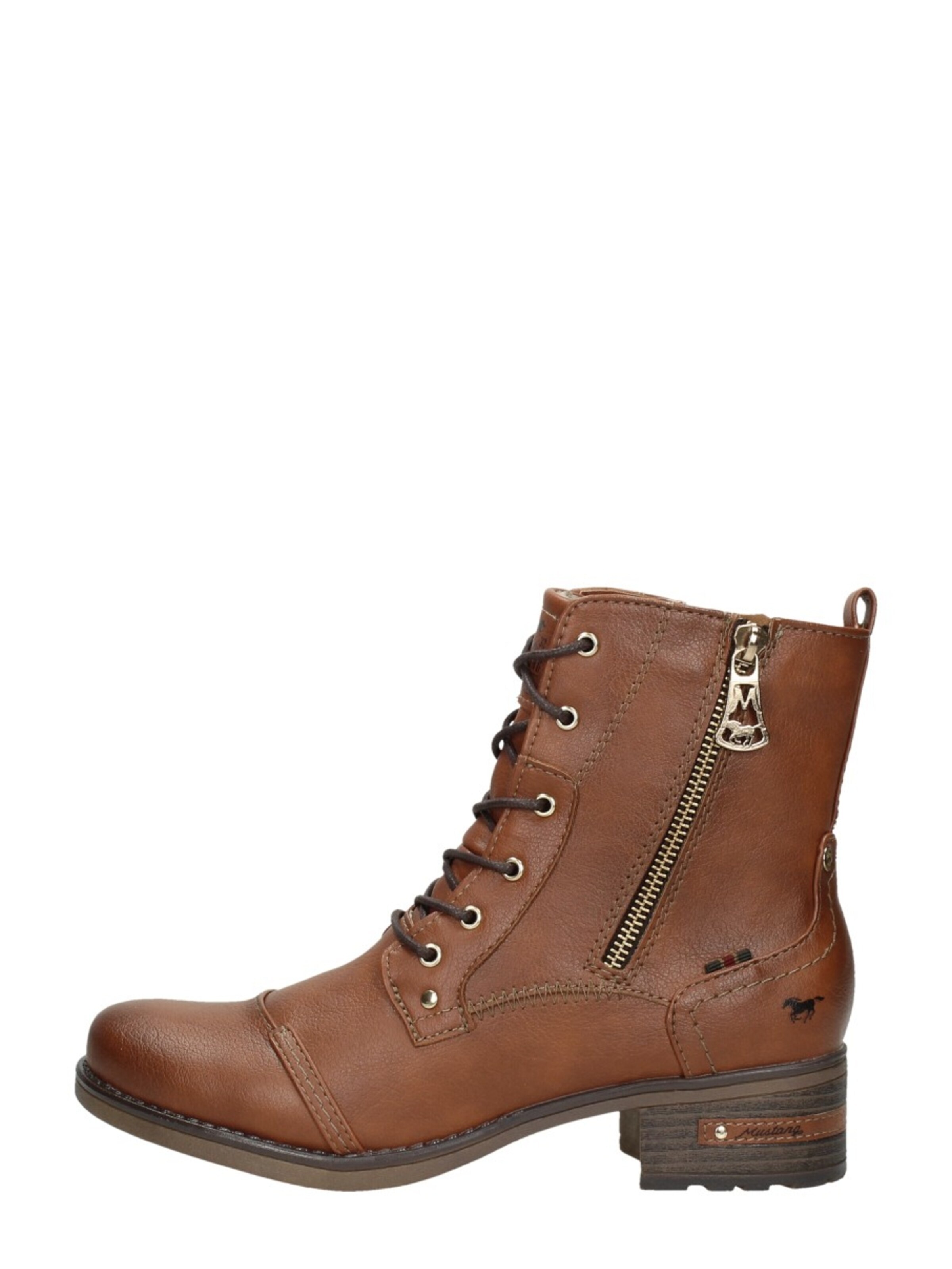 Chaussure à lacets 'Veterschoenen Hoog' MUSTANG en marron : devant