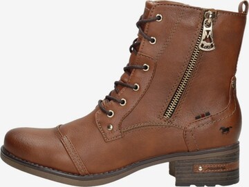 Chaussure à lacets 'Veterschoenen Hoog' MUSTANG en marron : devant