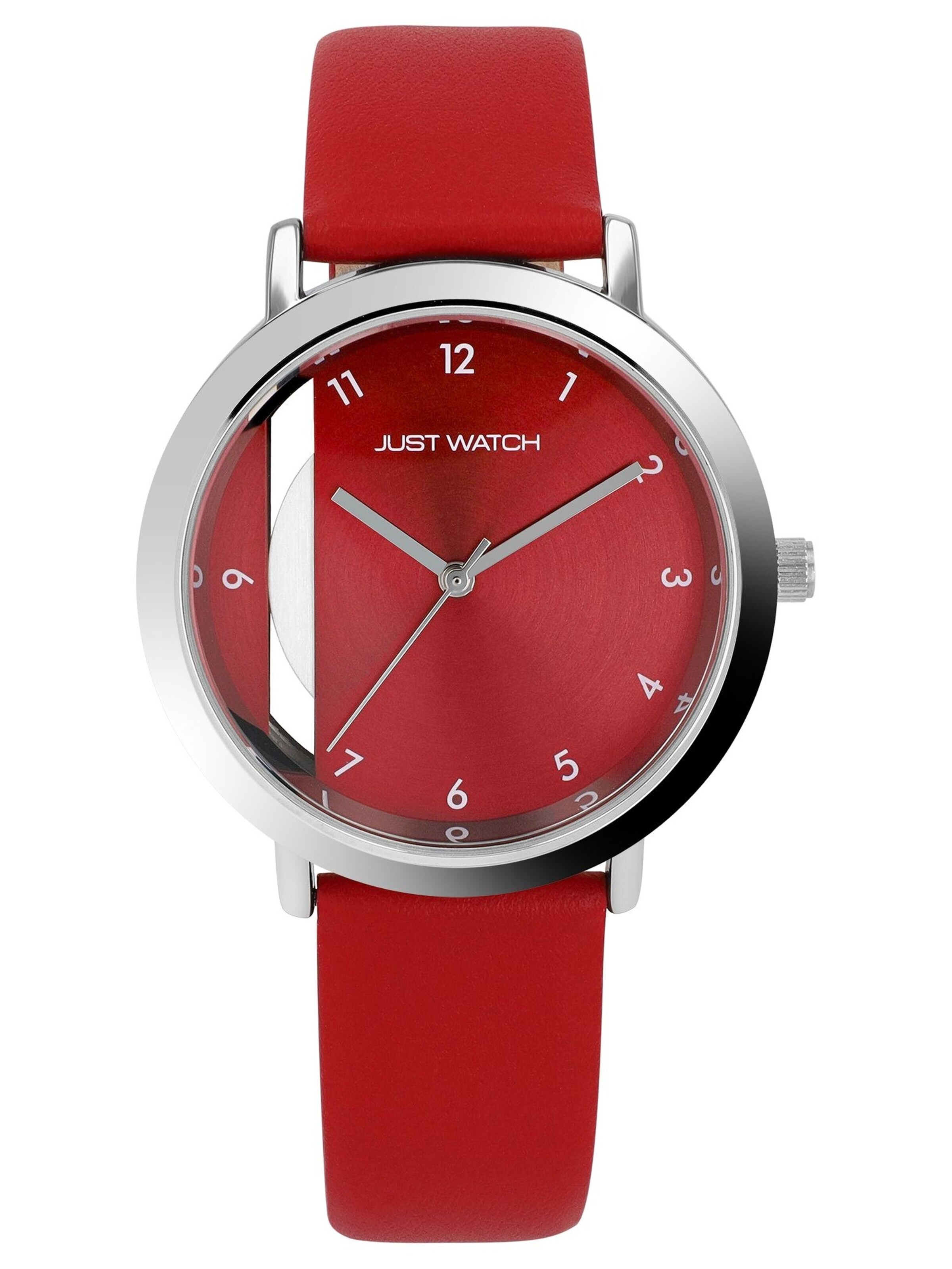 Just Watch Analog Watch 'Mila, Datumsanzeige' in Red
