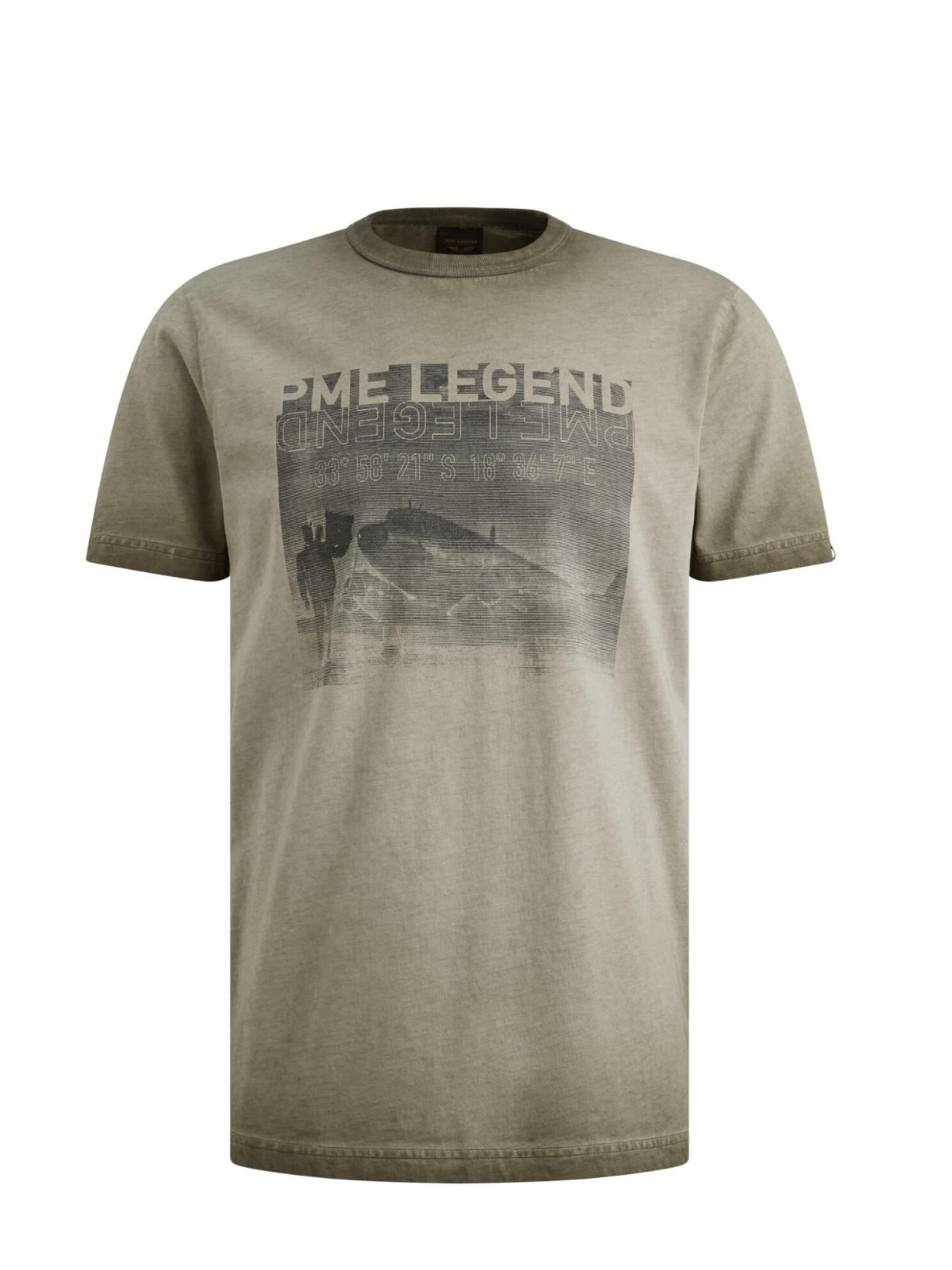 Pme-Legend Shirt 'PME Legend - Heren t-shirt' in Green: front