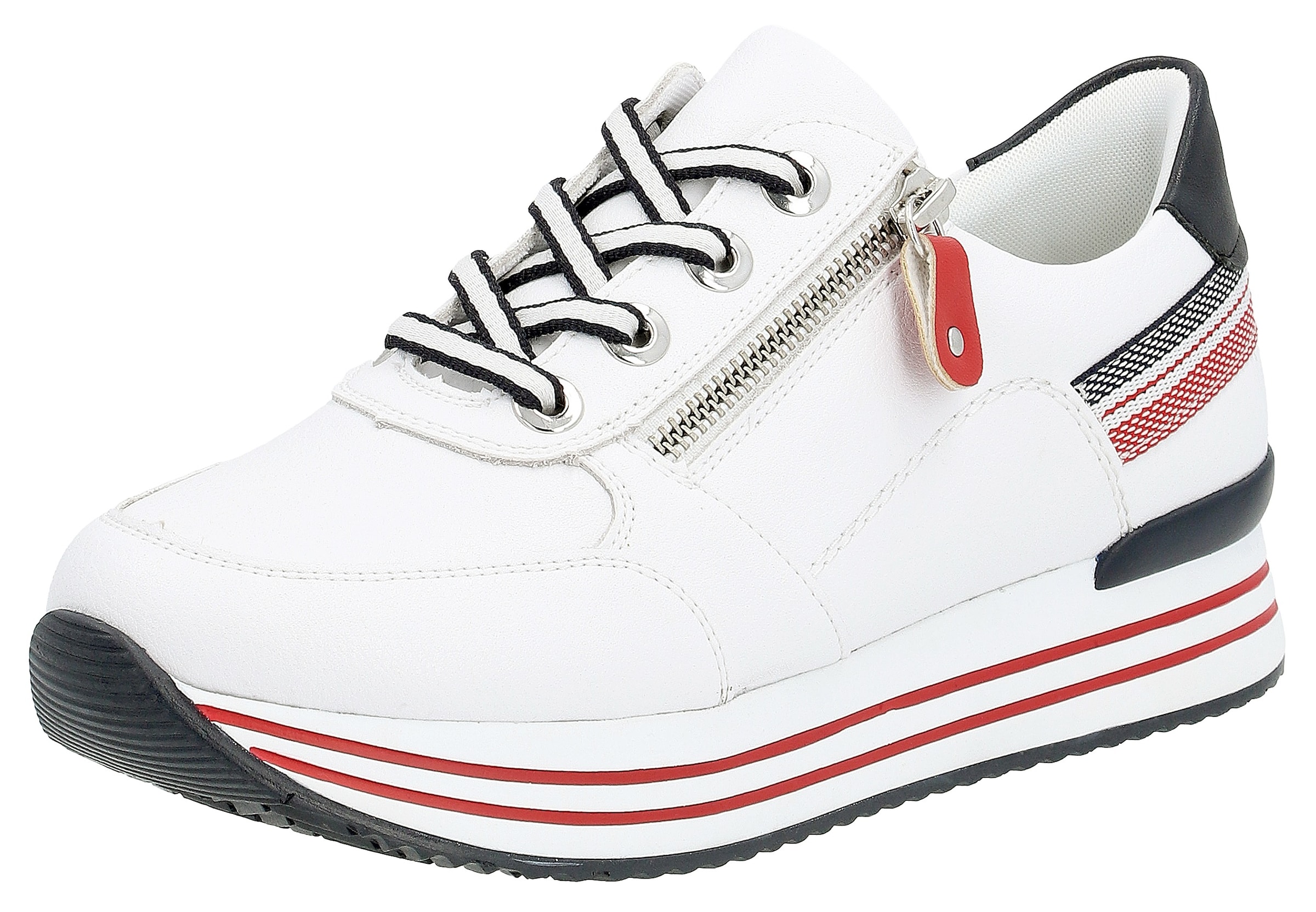 Sneaker bassa di REMONTE in bianco: frontale