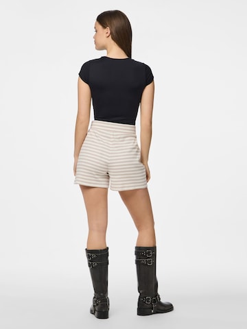 PIECES regular Bukser 'PCDonna' i beige
