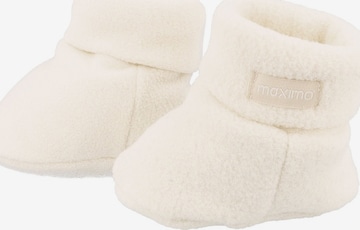 MAXIMO Newborn 'BABY-Schuhe' in Weiß: Vorderseite
