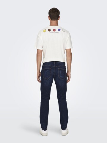 Regular Jeans 'Weft' de la Only & Sons pe albastru