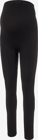 MAMALICIOUS Skinny Leggings 'Tia Jeanne' - fekete: elől