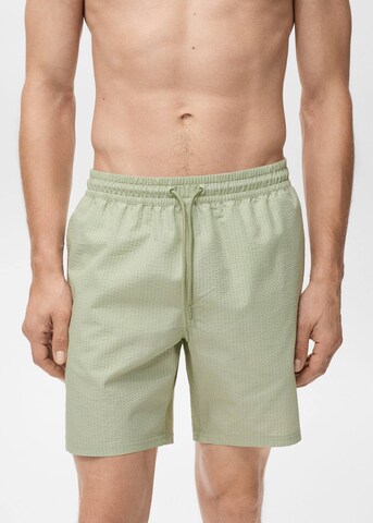 MANGO MAN Badehose 'Seer' in Grün