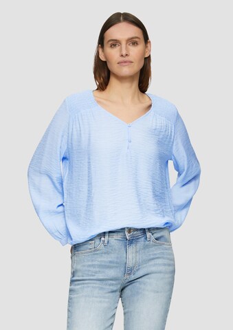 s.Oliver Blouse in Blauw: voorkant