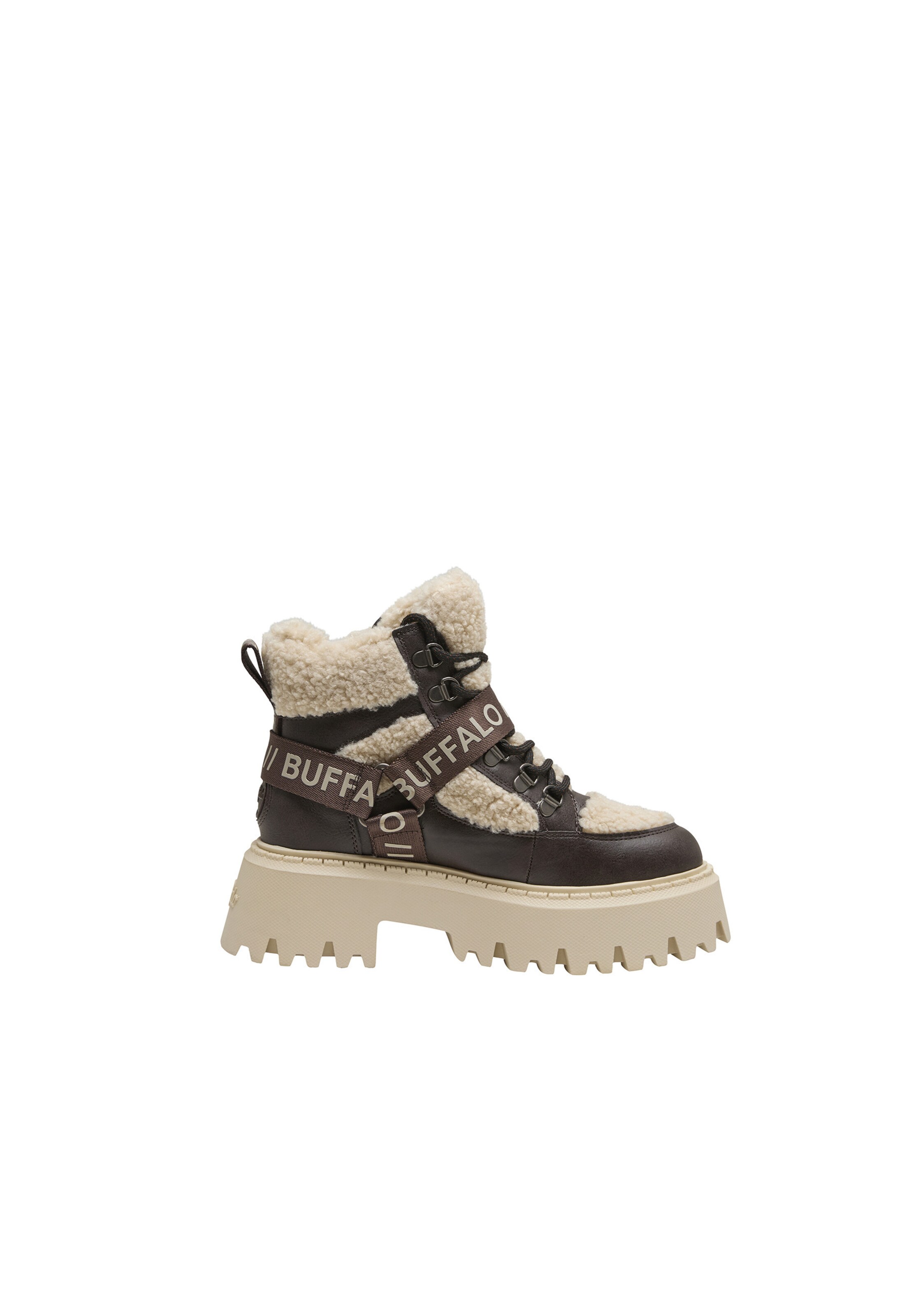 Bottines à lacets 'Aspen' BUFFALO en beige