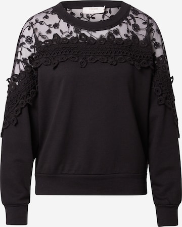 Cream Sweatshirt 'Kalanie' i svart: framsida
