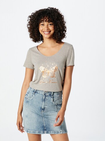 T-shirt 'LUA' VERO MODA en gris : devant